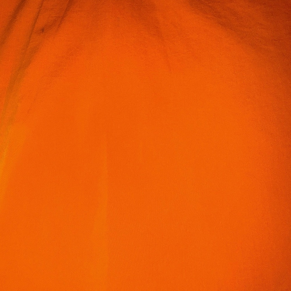 Foxcroft Button Down Shirt Tunic Womens Size 4 Orange 3/4 Sleeve‎ Stretch Office - Picture 9 of 11